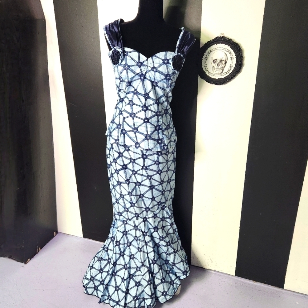 2 piece vintage bodice set